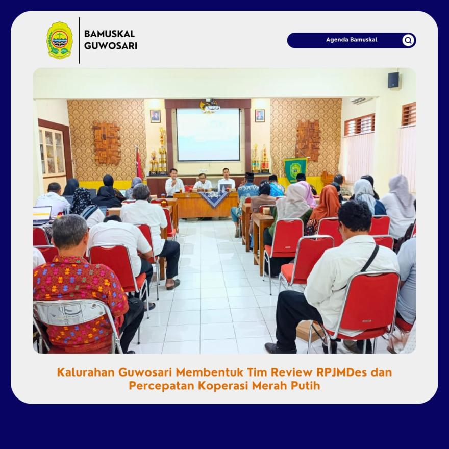 Kalurahan Guwosari Membentuk Tim Review RPJMDes dan Percepatan Koperasi Merah Putih